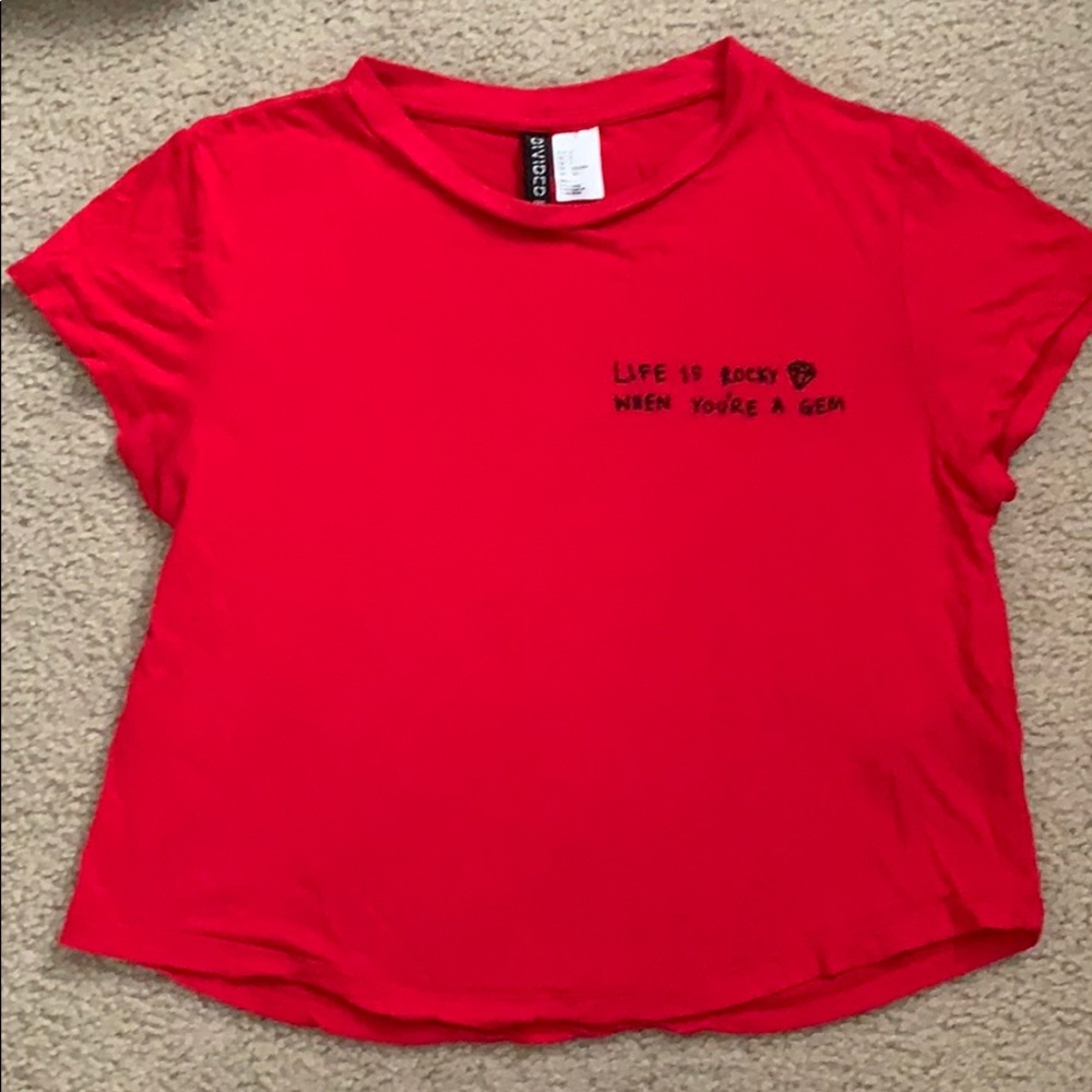 Red crop top. Size small.